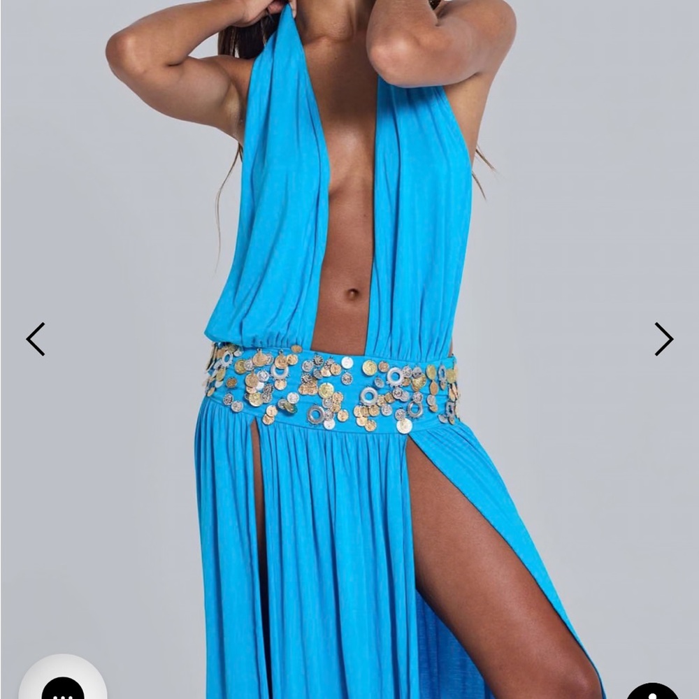 Jaded London Irvin Hand Embellished Backless Maxi Dress - Picture 6 of 6